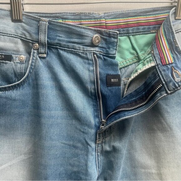 Hugo boss slim straight leg denim jeans Sz 32 - Picture 7 of 11